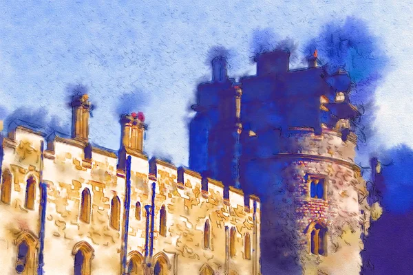 London Aquarell Illustration — Stockfoto