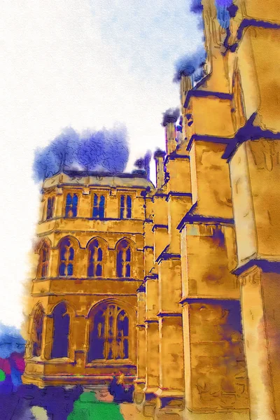 London Aquarell Illustration — Stockfoto