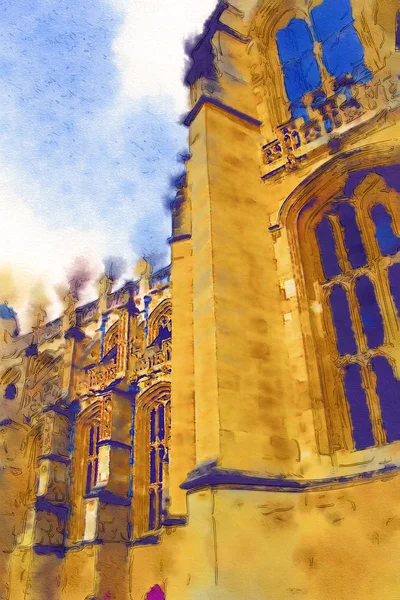 London Aquarell Illustration — Stockfoto