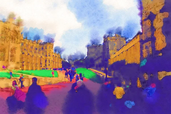 Illustration aquarelle Londres — Photo