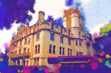 Londra suluboya resim