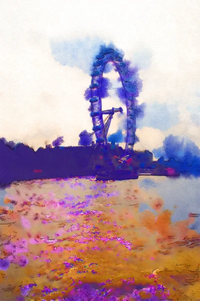 Illustration aquarelle Londres — Photo