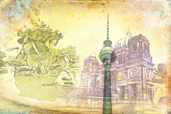 Берлин, Германия, винтаж, ретро, старый — стоковое фото