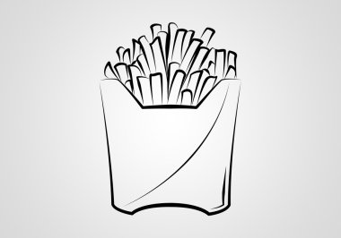 Fransız kızartması bir simge sanat tasarlamak