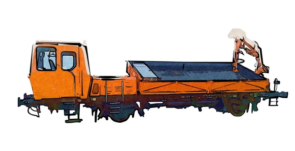 Härlig retro färgade vagn — Stockfoto