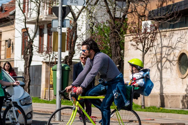 Timisoara Roumanie Avril 2016 Des Cyclistes Pédalerie Printanière — Photo