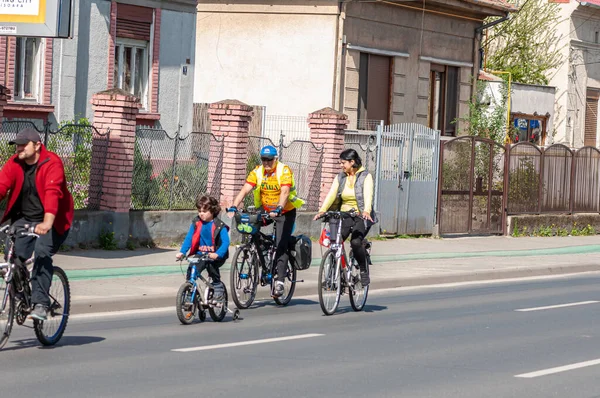 Timisoara Roumanie Avril 2016 Des Cyclistes Pédalerie Printanière — Photo