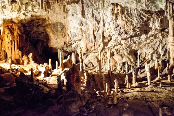 波斯托伊纳洞穴 免版税图库图片