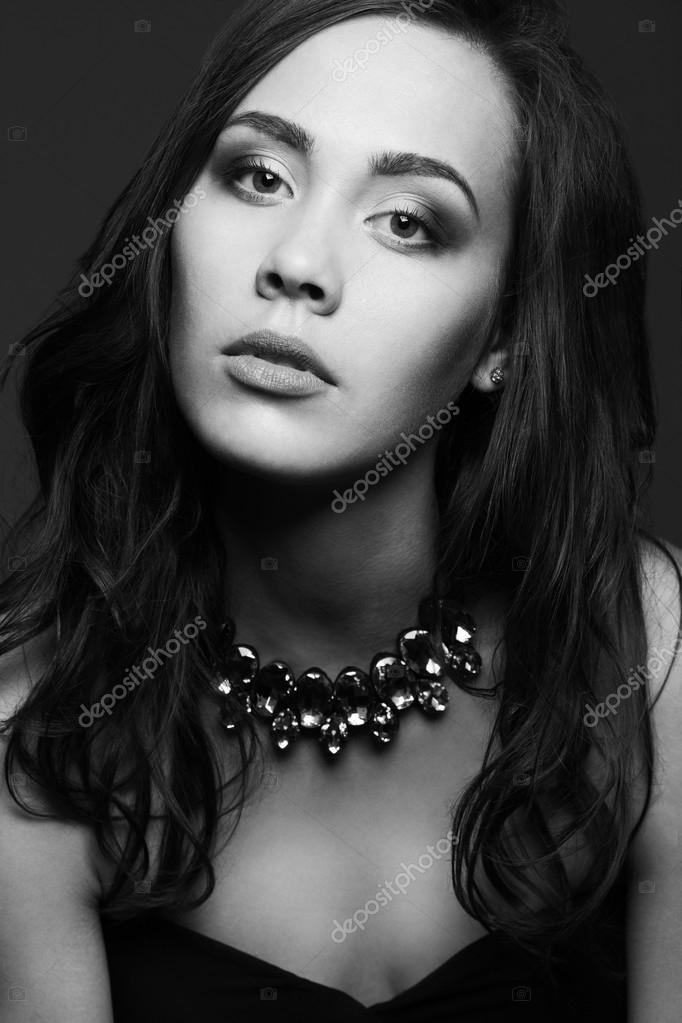 Hollywood Diva Concept Emotive Portrait Of Fashionable Model Wi