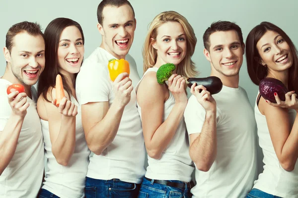 Feliz concepto juntos. Retrato grupal de niños y niñas sanos Imagen De Stock