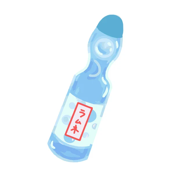 Natsu Matsuri Japon Yaz Festivali Element Ramune — Stok Vektör