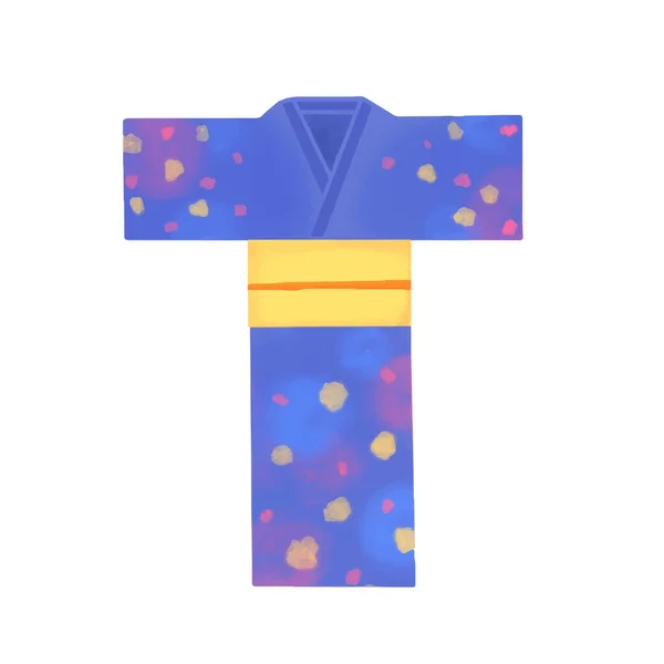 Natsu Matsuri Festival d'été japonais Élément Yukata — Image vectorielle