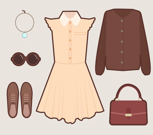 Vintage look set — Stock Vector