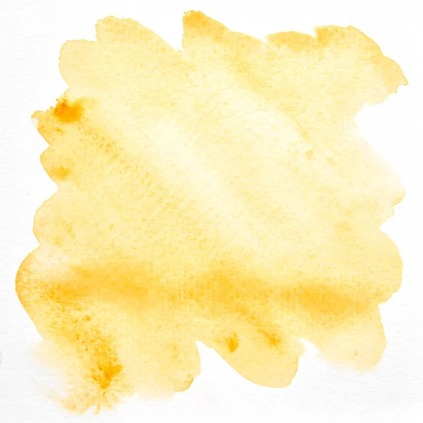 Ein Foto Von Abstraktem Gelben Aquarell Auf Papier Handfarbe Von — Stockfoto