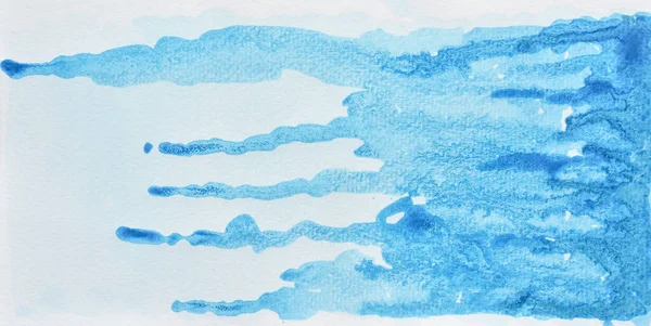 Une Image Photo Aquarelle Abstraite Ciel Bleu Sur Papier Peinture — Photo