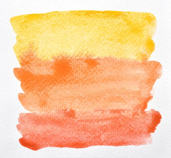 Uma Imagem Foto Laranja Vermelha Abstrata Aquarela Amarela Papel Pintura — Fotografia de Stock