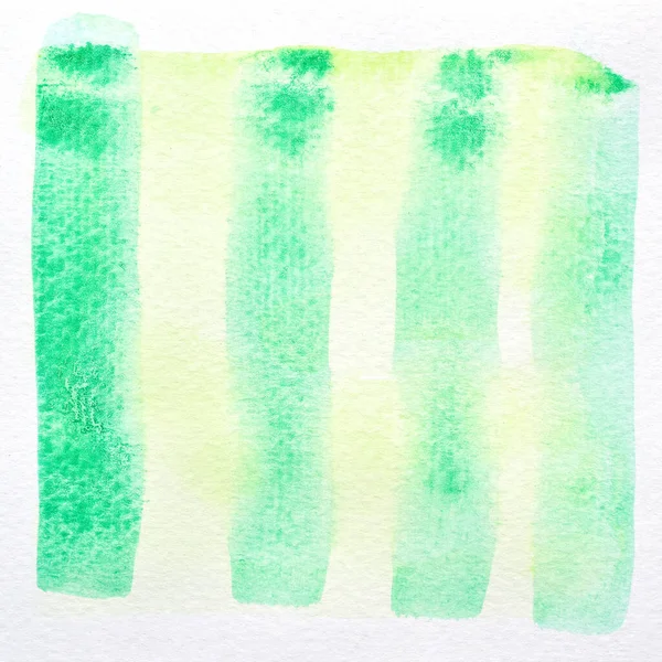 Uma Imagem Foto Aquarela Verde Amarela Abstrata Papel Pintura Mão Imagens De Bancos De Imagens