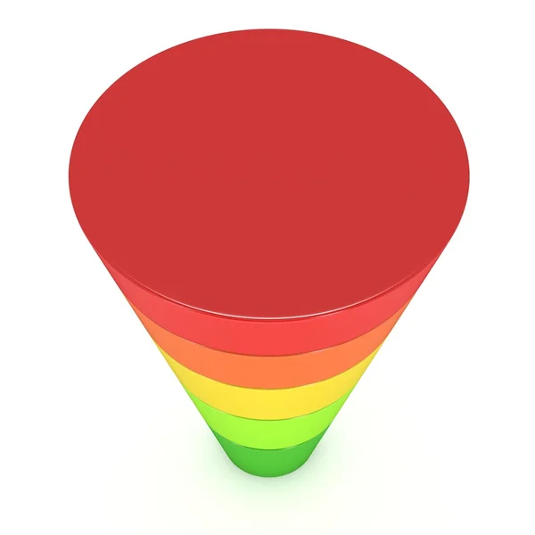 Ventas de embudo de comercialización — Foto de Stock