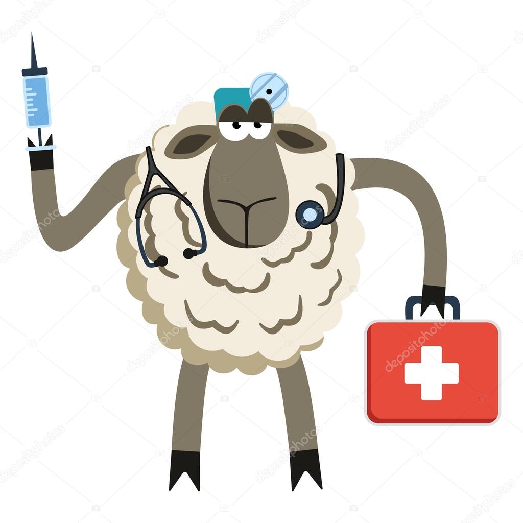 Stubborn Lamb Doctor Vector