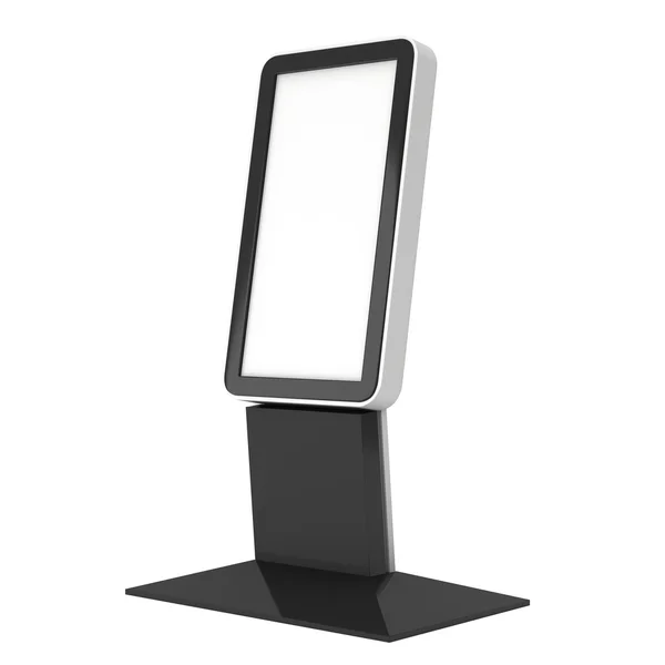 Trade show booth LCD kiosk stand. — Stock Photo, Image