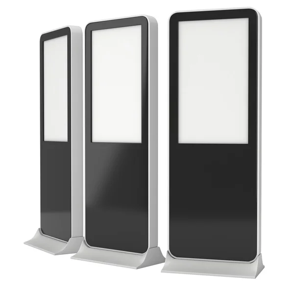 Trade show booth LCD kiosk stand. — Stock Photo, Image