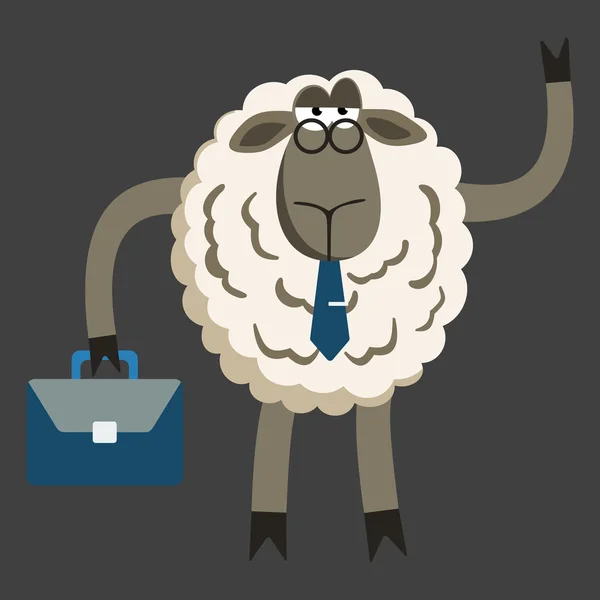 Sta Lamb Businessman Boss Vector – stockvektor