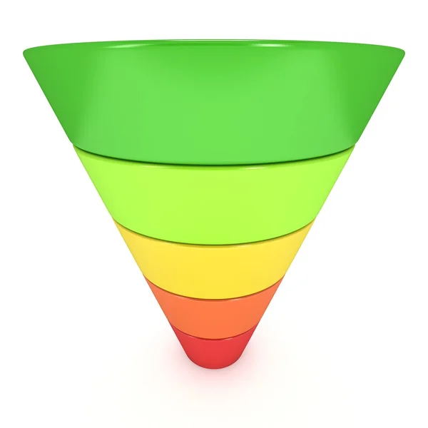 Ventas de embudo de comercialización — Foto de Stock