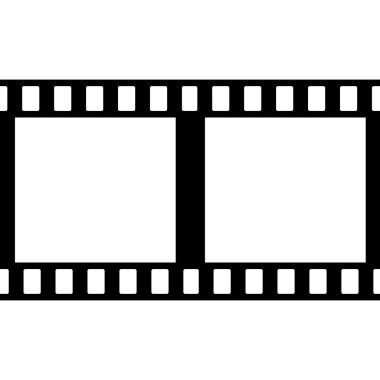 Beyaz Vektör Film Şerit İllüstrasyon