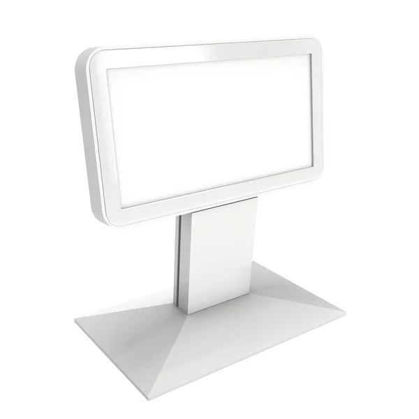 Trade show booth LCD kiosk stand. — Stock Photo, Image