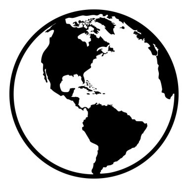 Dünya gezegen dünya web ve mobil simgesi