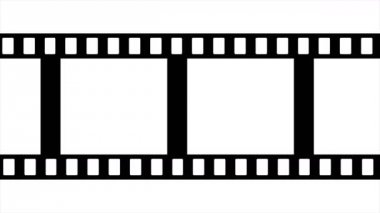 Film şeridi siyah ve beyaz Video görüntüleri