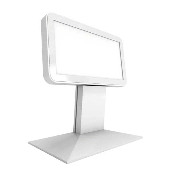 Trade show booth LCD kiosk stand. — Stock Photo, Image