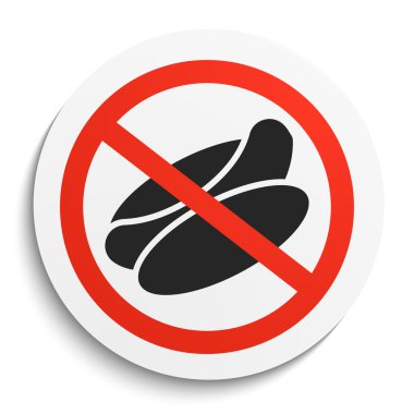 Fast Food yok beyaz yuvarlak plaka üzerinde