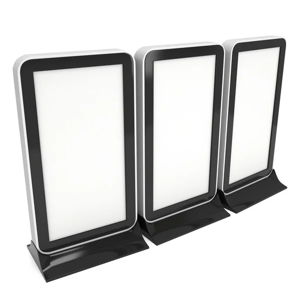 Messestand lcd screen stand. — Stockfoto