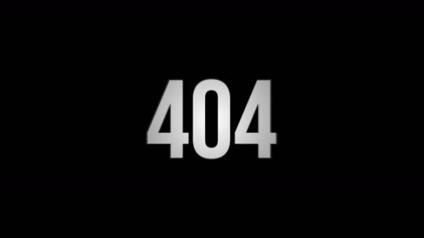 Pagina niet gevonden fout 404 — Stockvideo