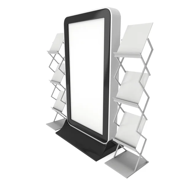 Trade show booth LCD display stand. ⬇ Stock Photo, Image by © newb1