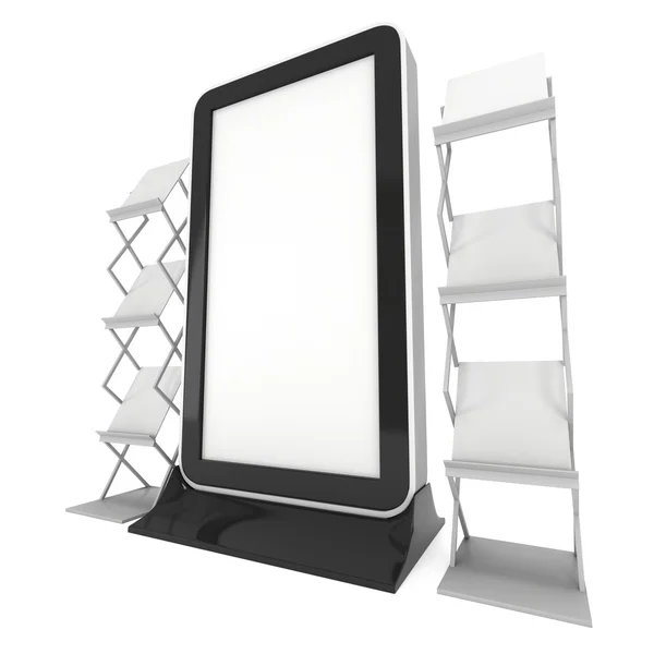 Trade show booth LCD display stand. ⬇ Stock Photo, Image by © newb1