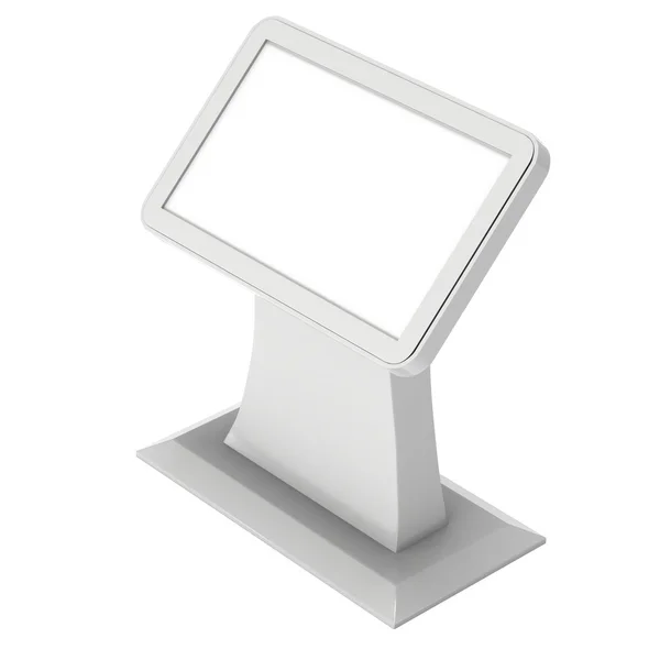 Info LCD screen floor stand. — Stock Photo, Image