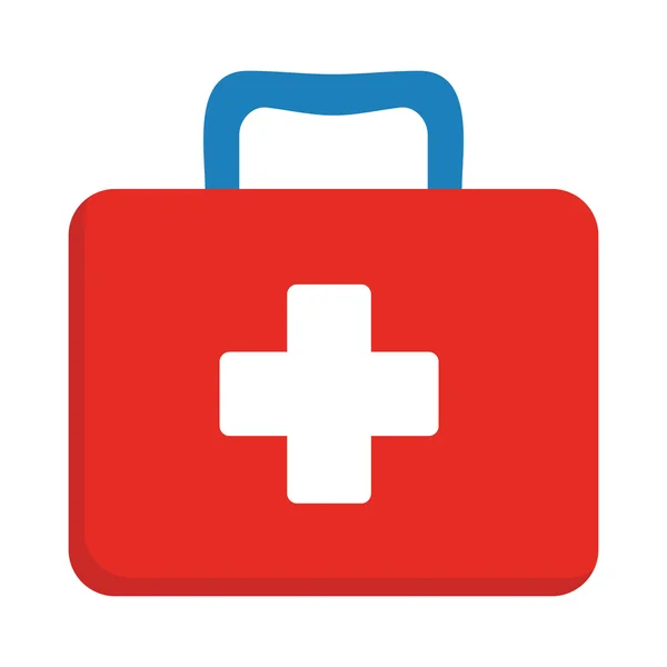 First aid kit box flat vector object Stock Vector Image by ©newb1