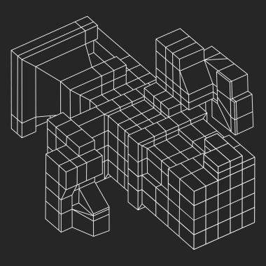 Tel kafes kafes küpleri öğesi.