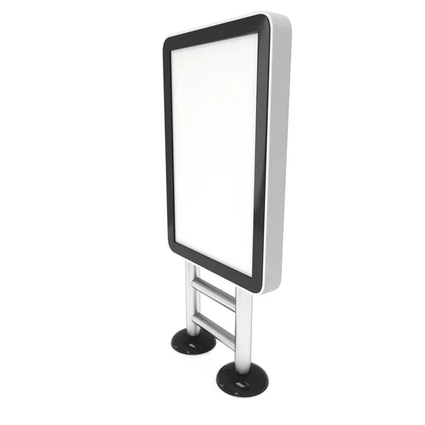 Info LCD screen floor stand. — Stock Photo, Image