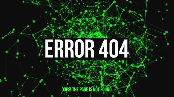 Página no encontrada Error 404 — Vídeo de stock