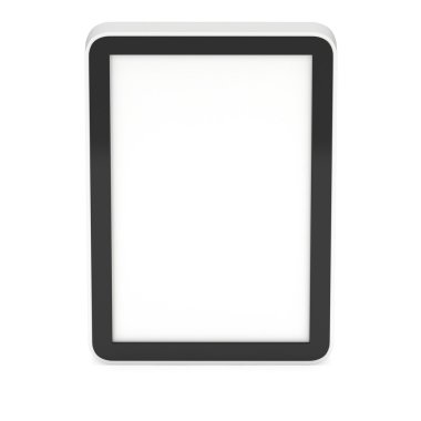 Boş ekranlı Tablet pc bilgisayarı.