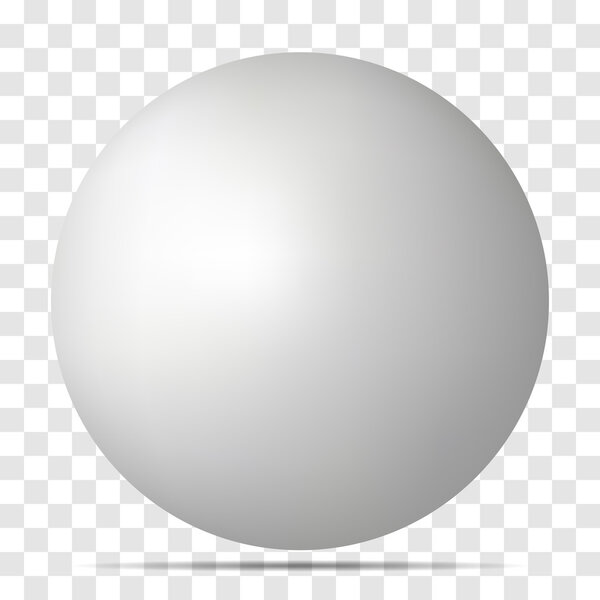 Векторная белая 3D сфера с тенью
.