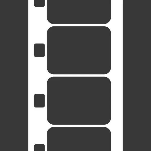 Вектор Супер 8 Фільм Смуга Ілюстрація на чорному — стоковий вектор