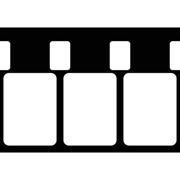 Ilustração da tira do filme do vetor 8 milímetros no branco —  Vetores de Stock