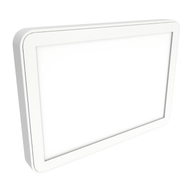 Boş ekranlı Tablet pc bilgisayarı.