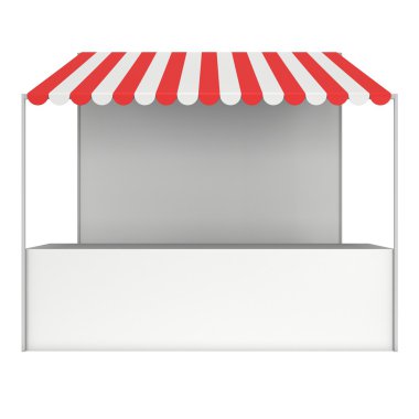 Pazar stand kiosk durak çizgili tenteli promosyon Satılık