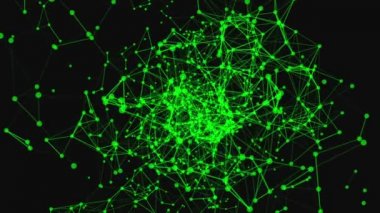 Soyut hareket sorunsuz döngü arka plan noktalar ve çizgiler ile