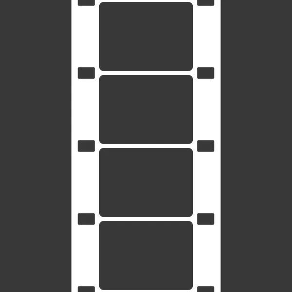 Vector 16 mm Film Strip Ilustración en negro — Archivo Imágenes Vectoriales